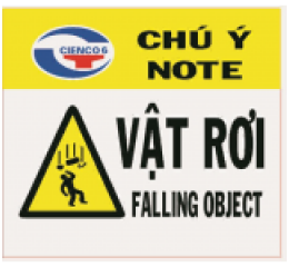 Biển chú ý vật rơi